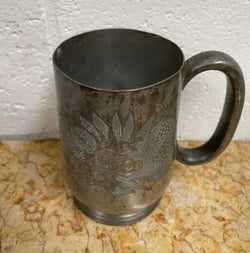Art Deco Chinese "Kut Hing Swatow" Pewter Mug | Antique & Vintage | Moonee Ponds Antiques | Australia Wide Delivery