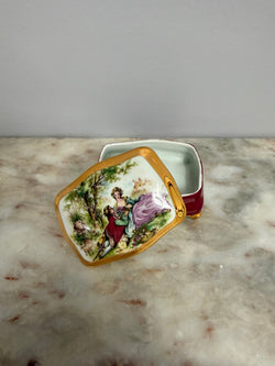 Vintage Limoge Hand Painted Trinket Box | Antique & Vintage | Moonee Ponds Antiques | Australia Wide Delivery