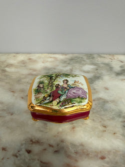 Vintage Limoge Hand Painted Trinket Box | Antique & Vintage | Moonee Ponds Antiques | Australia Wide Delivery