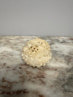 Vintage Hand Carved Alabaster Trinket Box | Antique & Vintage | Moonee Ponds Antiques | Australia Wide Delivery