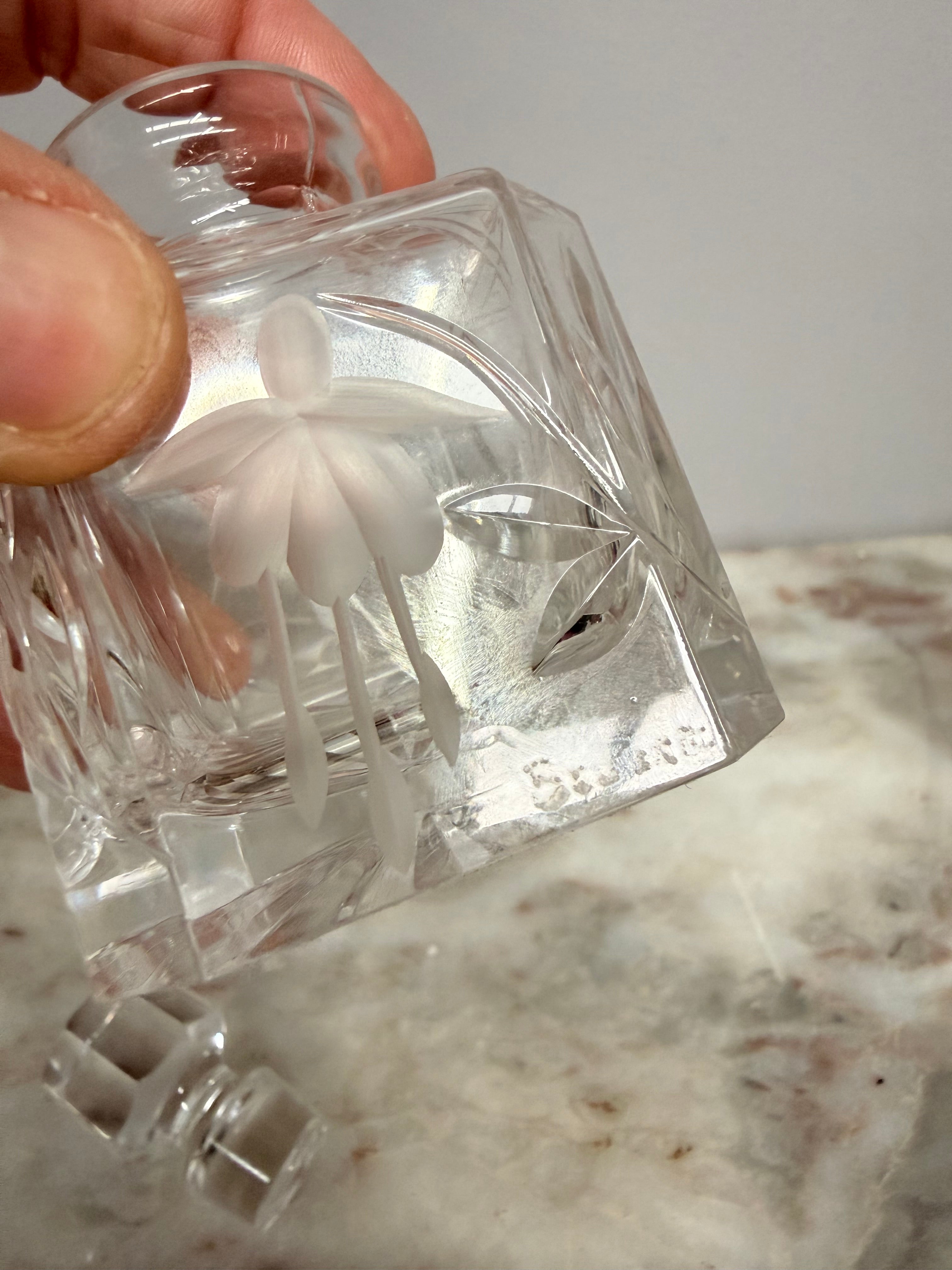 Vintage Crystal Perfume Bottle