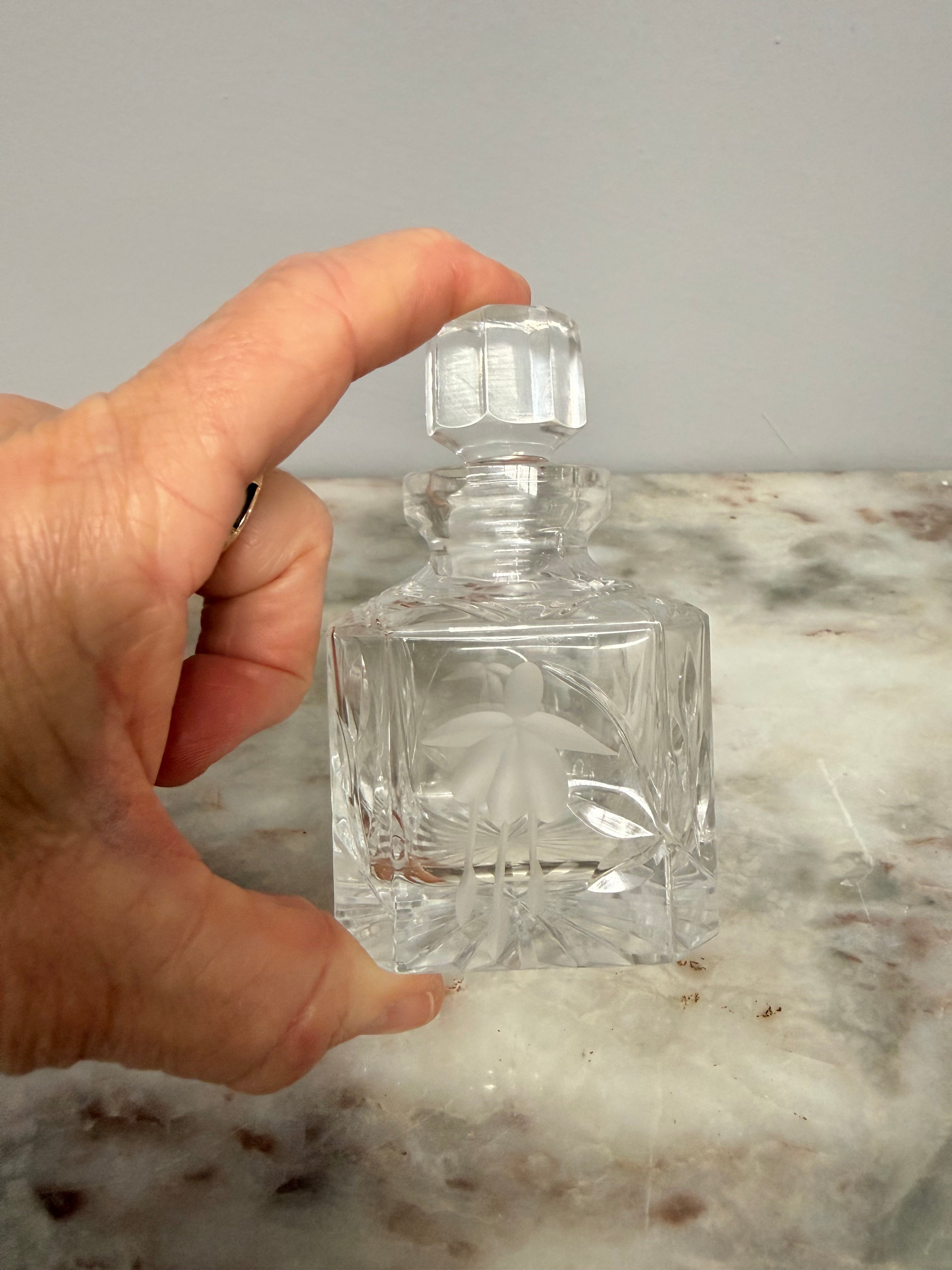 Vintage Crystal Perfume Bottle