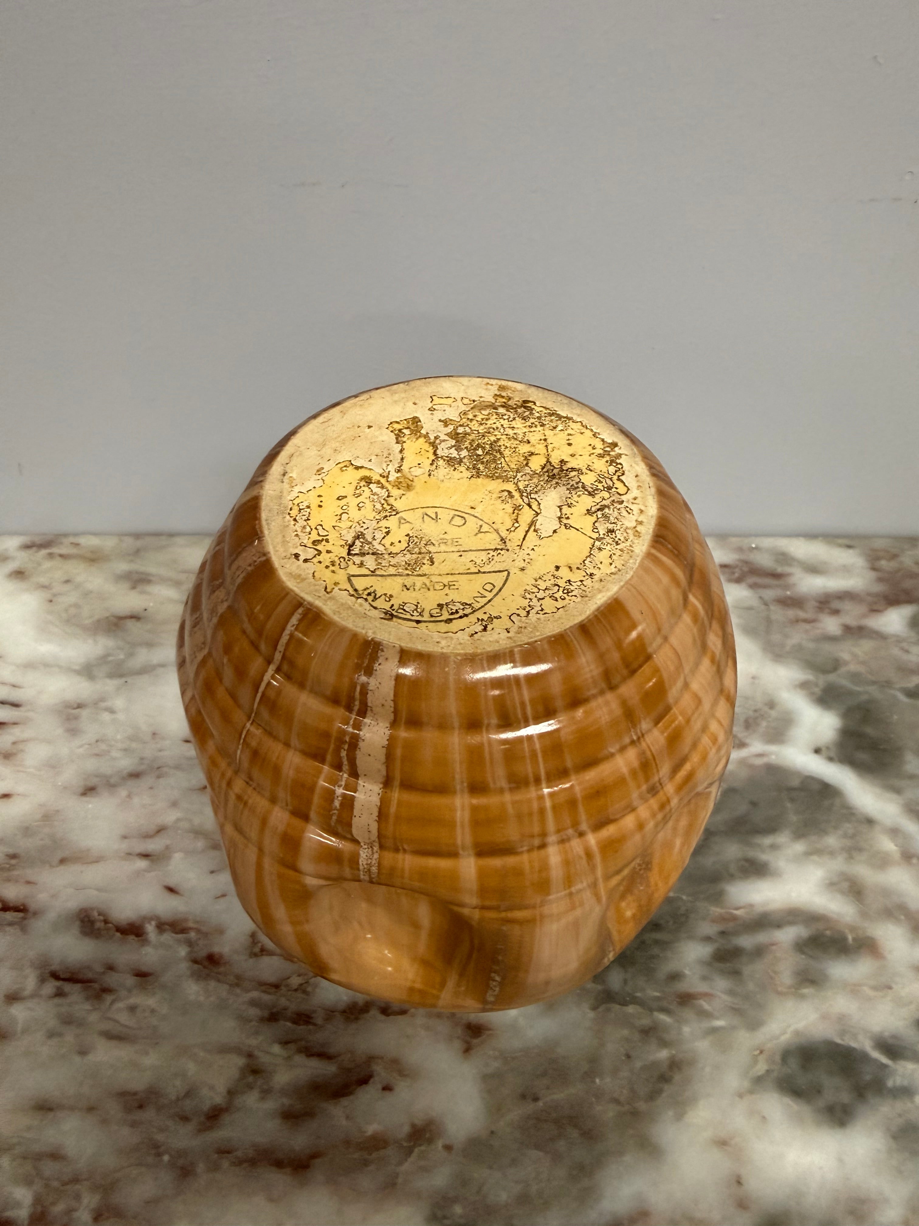 Vintage Art Deco Style Candy Ware Pottery Vase