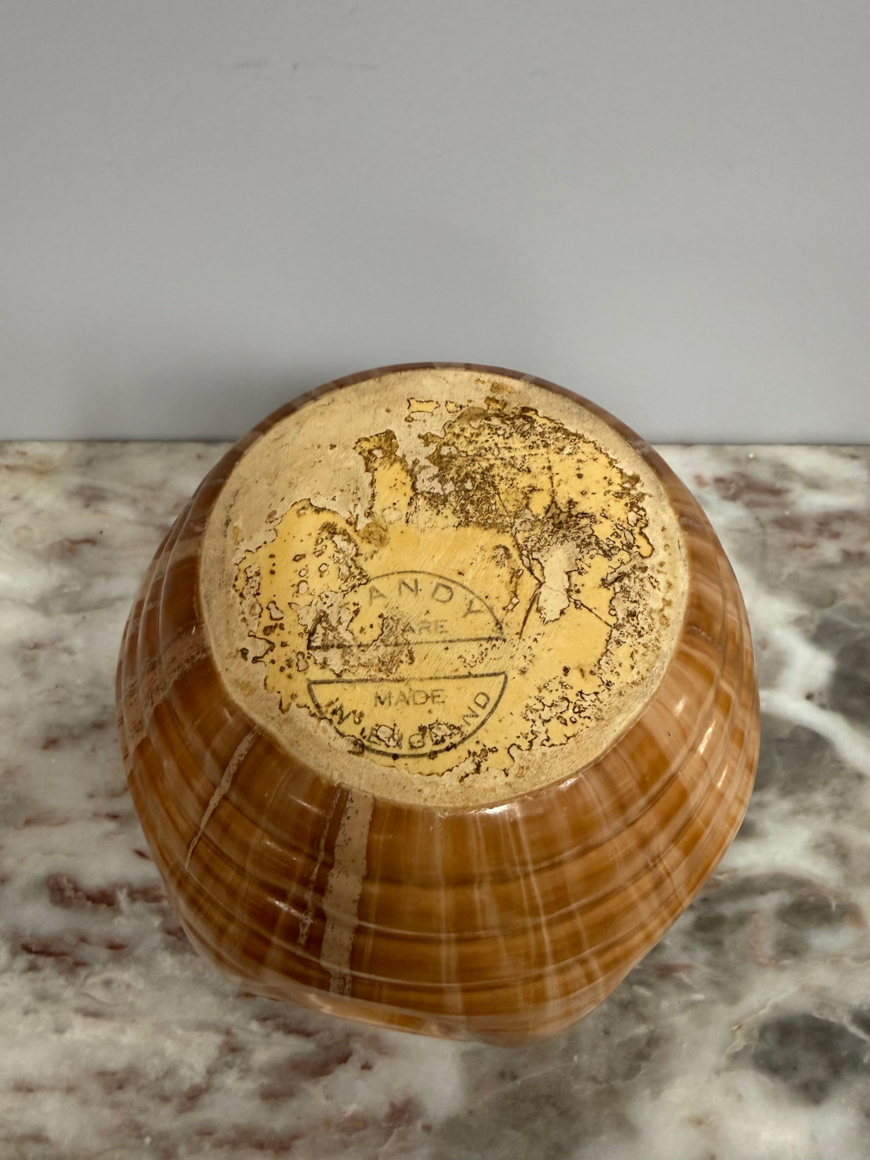 Vintage Art Deco Style Candy Ware Pottery Vase