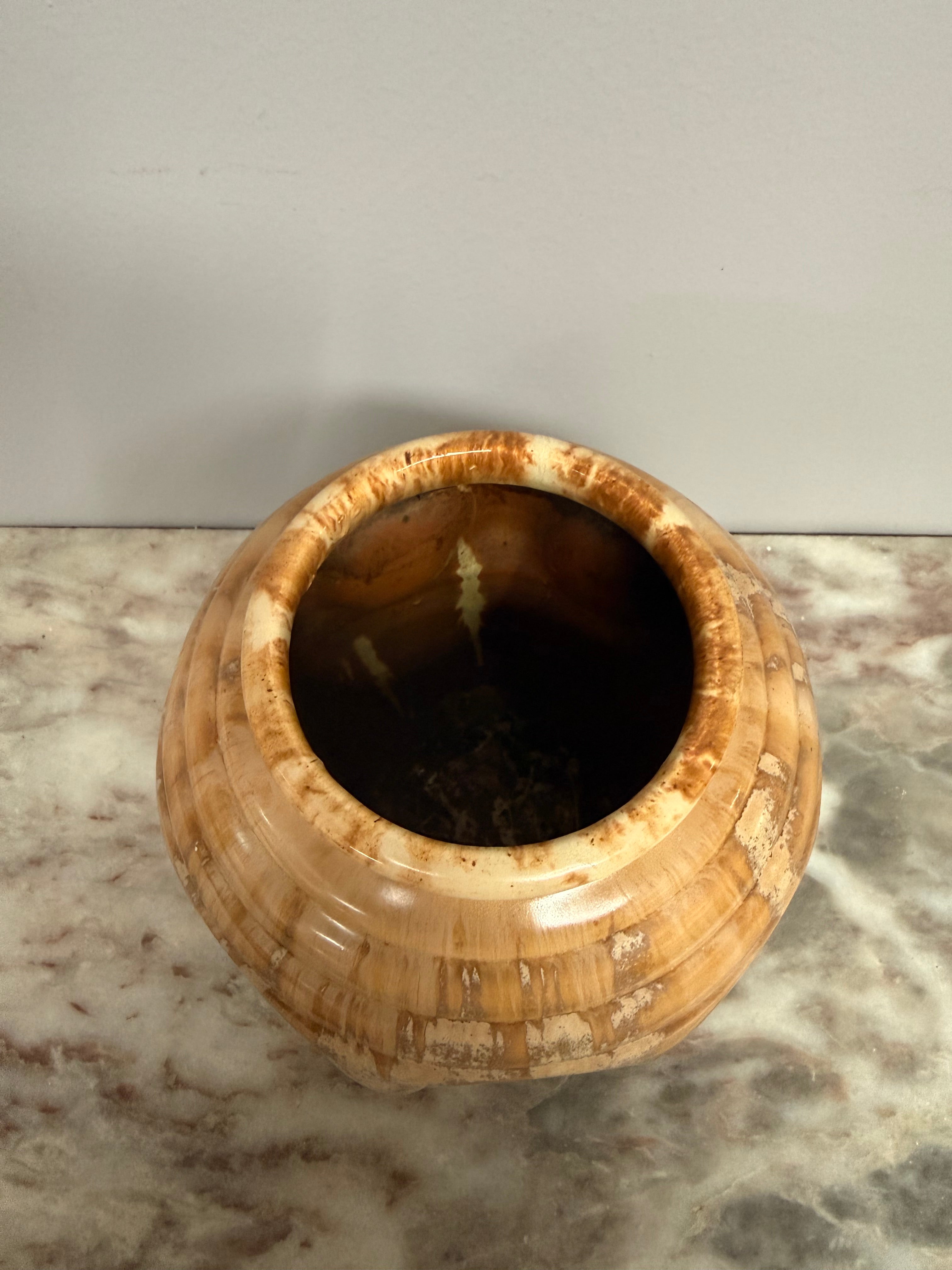 Vintage Art Deco Style Candy Ware Pottery Vase