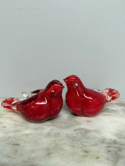 Pair Vintage Art Glass Bird Candle Holders | Antique & Vintage | Moonee Ponds Antiques | Australia Wide Delivery