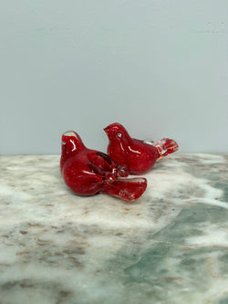 Pair Vintage Art Glass Bird Candle Holders | Antique & Vintage | Moonee Ponds Antiques | Australia Wide Delivery