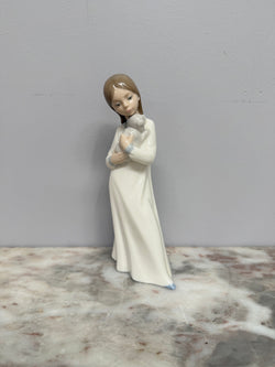 Vintage Lady & Puppy Nao Figurine | Antique & Vintage | Moonee Ponds Antiques | Australia Wide Delivery