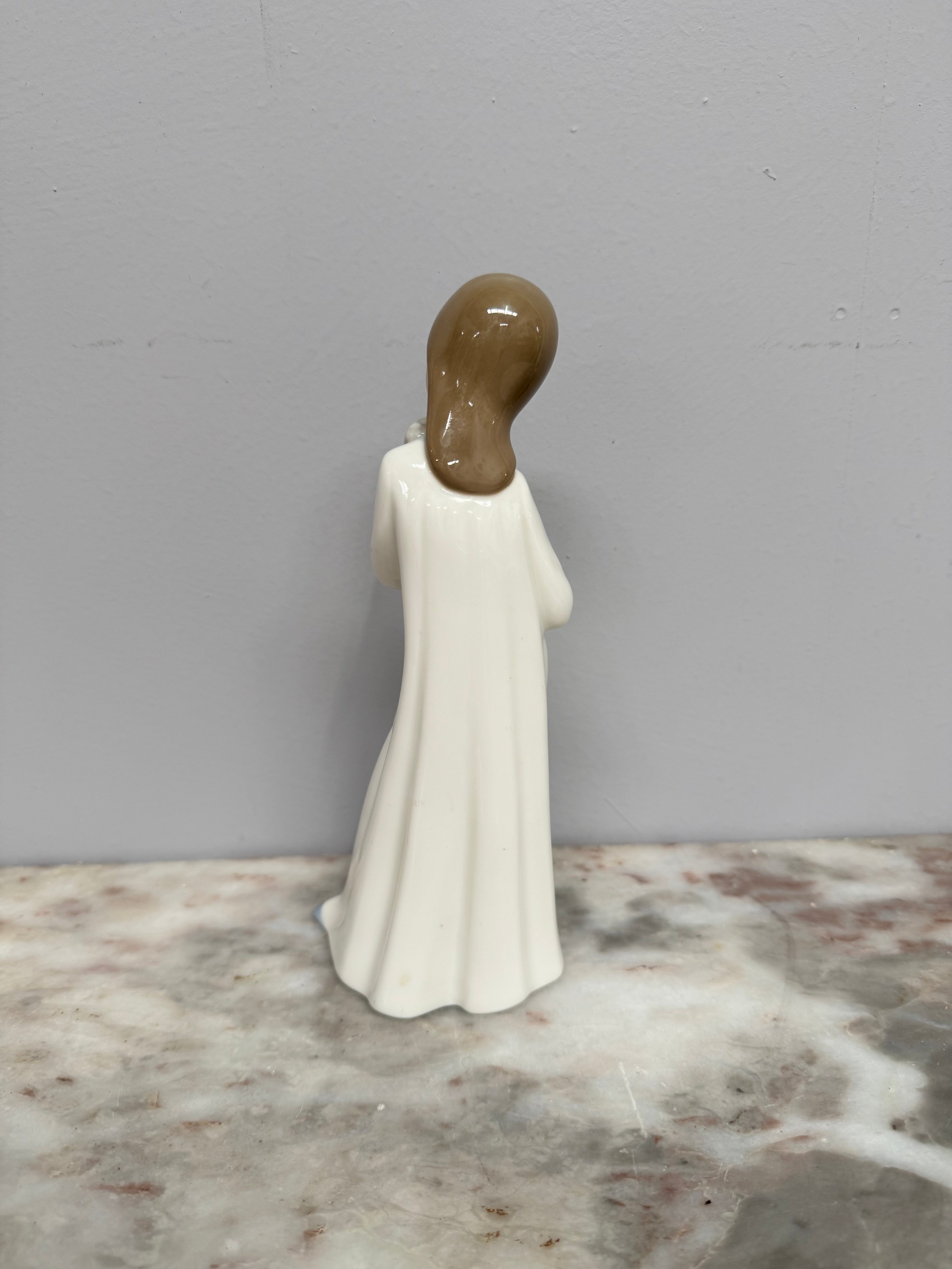 Vintage Lady & Puppy Nao Figurine