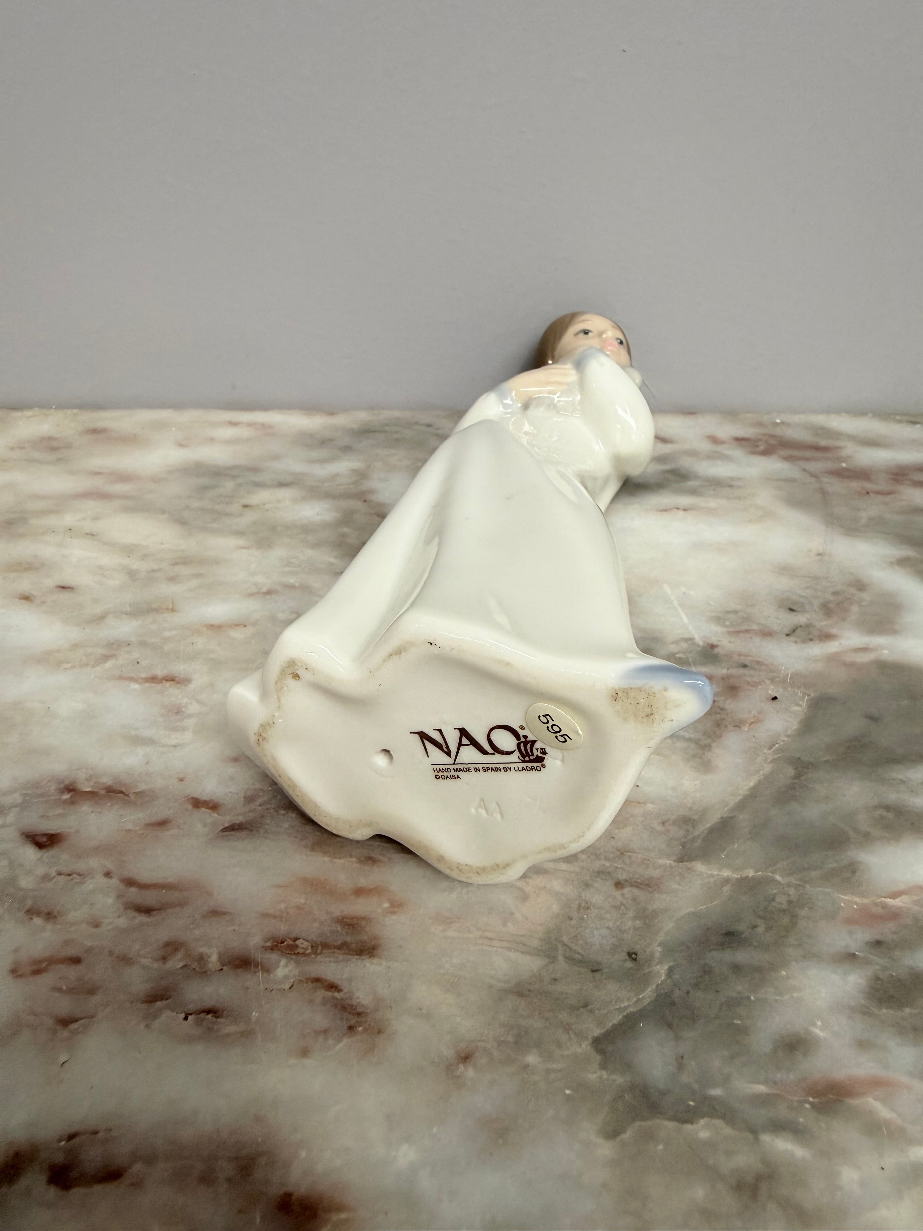 Vintage Lady & Puppy Nao Figurine
