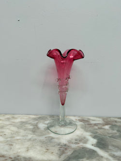 Antique Cranberry Glass Epergne Vase | Antique & Vintage | Moonee Ponds Antiques | Australia Wide Delivery
