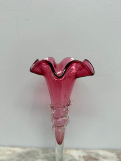 Antique Cranberry Glass Epergne Vase | Antique & Vintage | Moonee Ponds Antiques | Australia Wide Delivery