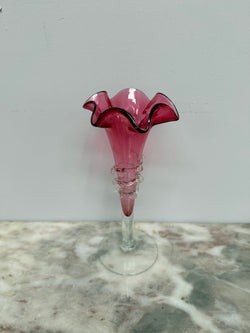 Antique Cranberry Glass Epergne Vase | Antique & Vintage | Moonee Ponds Antiques | Australia Wide Delivery