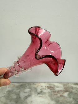 Antique Cranberry Glass Epergne Vase | Antique & Vintage | Moonee Ponds Antiques | Australia Wide Delivery
