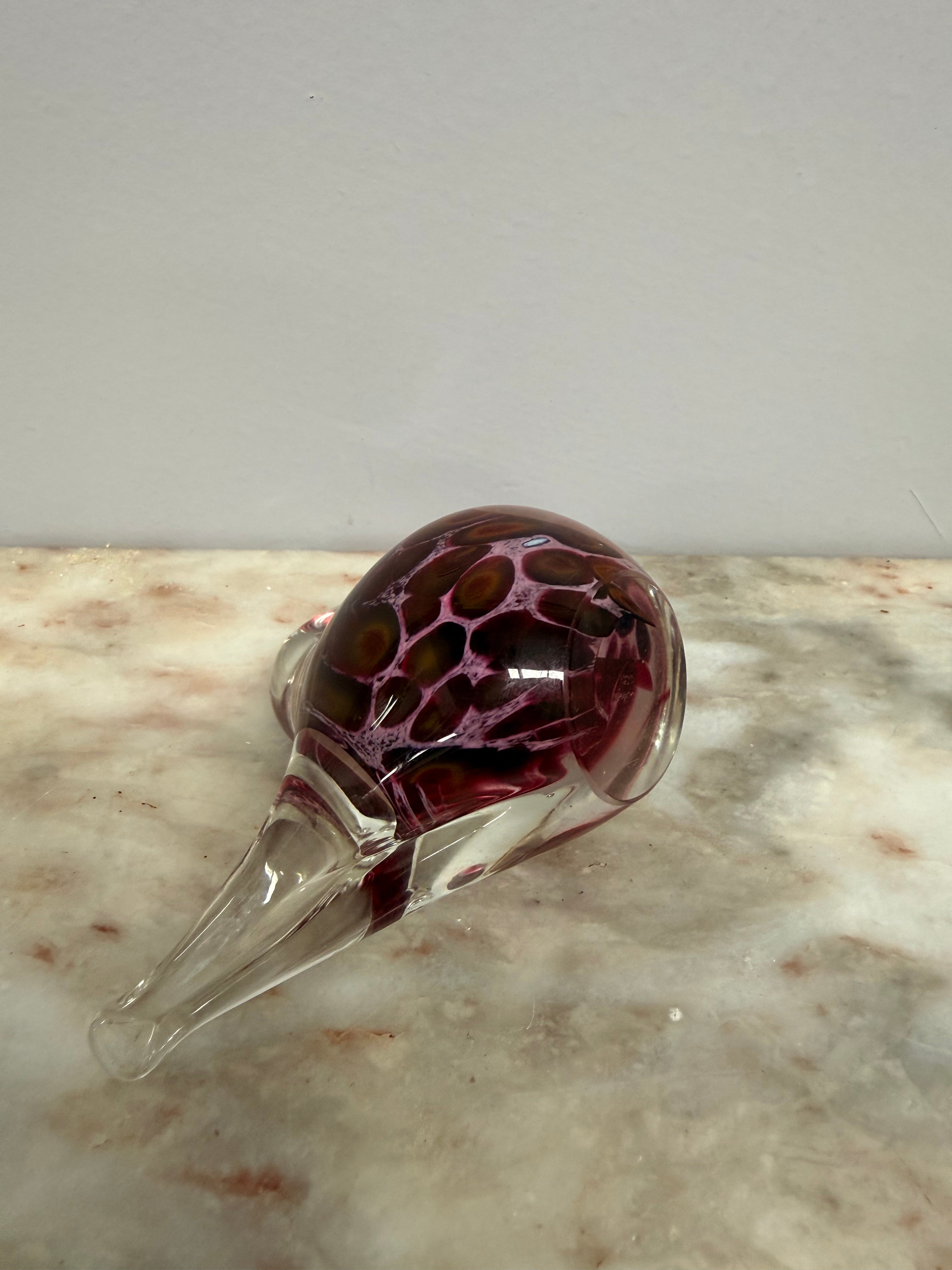 Vintage Art Glass Bird Ornament