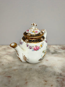 Franklin Mint Fine Porcelain Teapot - Vintage Tournay | Antique & Vintage | Moonee Ponds Antiques | Australia Wide Delivery