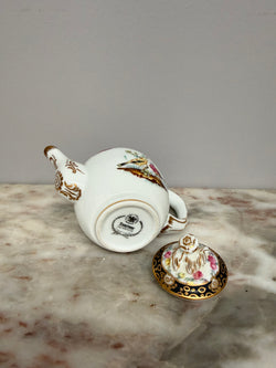 Franklin Mint Fine Porcelain Teapot - Vintage Tournay | Antique & Vintage | Moonee Ponds Antiques | Australia Wide Delivery