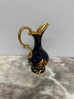 Vintage Limoges Cobalt Blue & Gilt Jug | Antique & Vintage | Moonee Ponds Antiques | Australia Wide Delivery