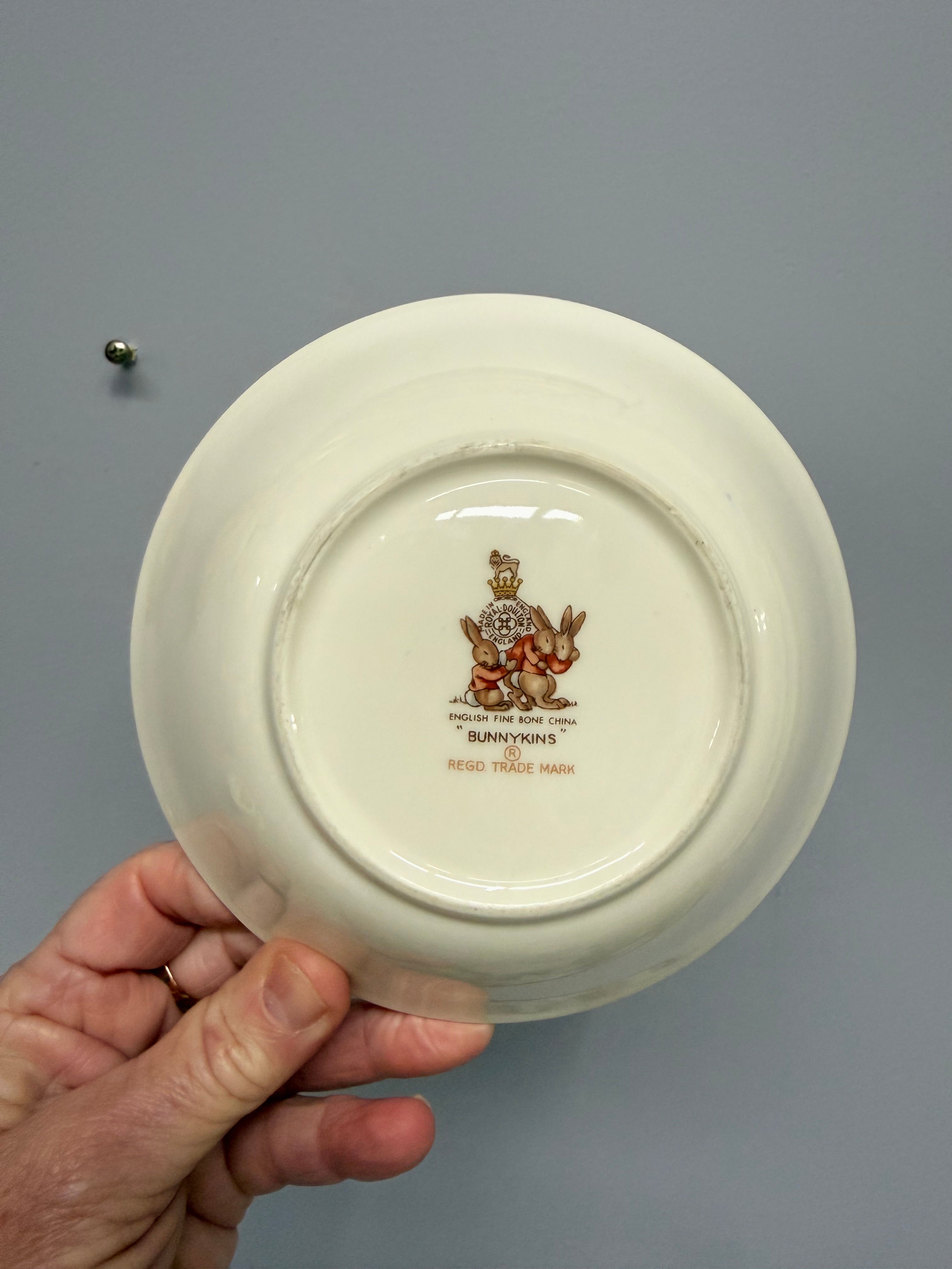 Vintage Royal Doulton Bunnykins Bowl 'Mr Piggly's Stores' | Antique & Vintage | Moonee Ponds Antiques | Australia Wide