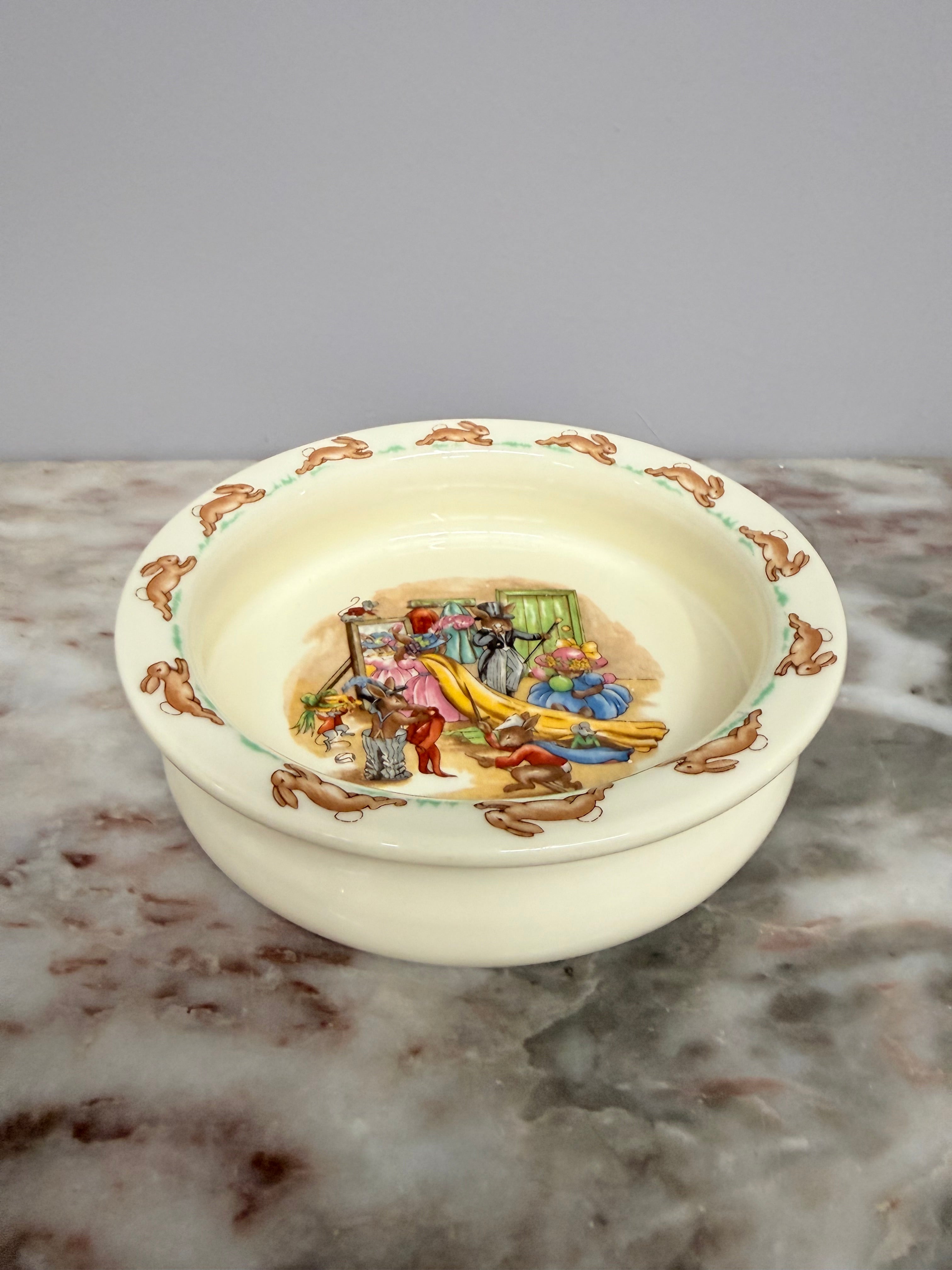 Vintage Royal Doulton Bunnykins Bowl 'Dress Ups' | Antique & Vintage | Moonee Ponds Antiques | Australia Wide