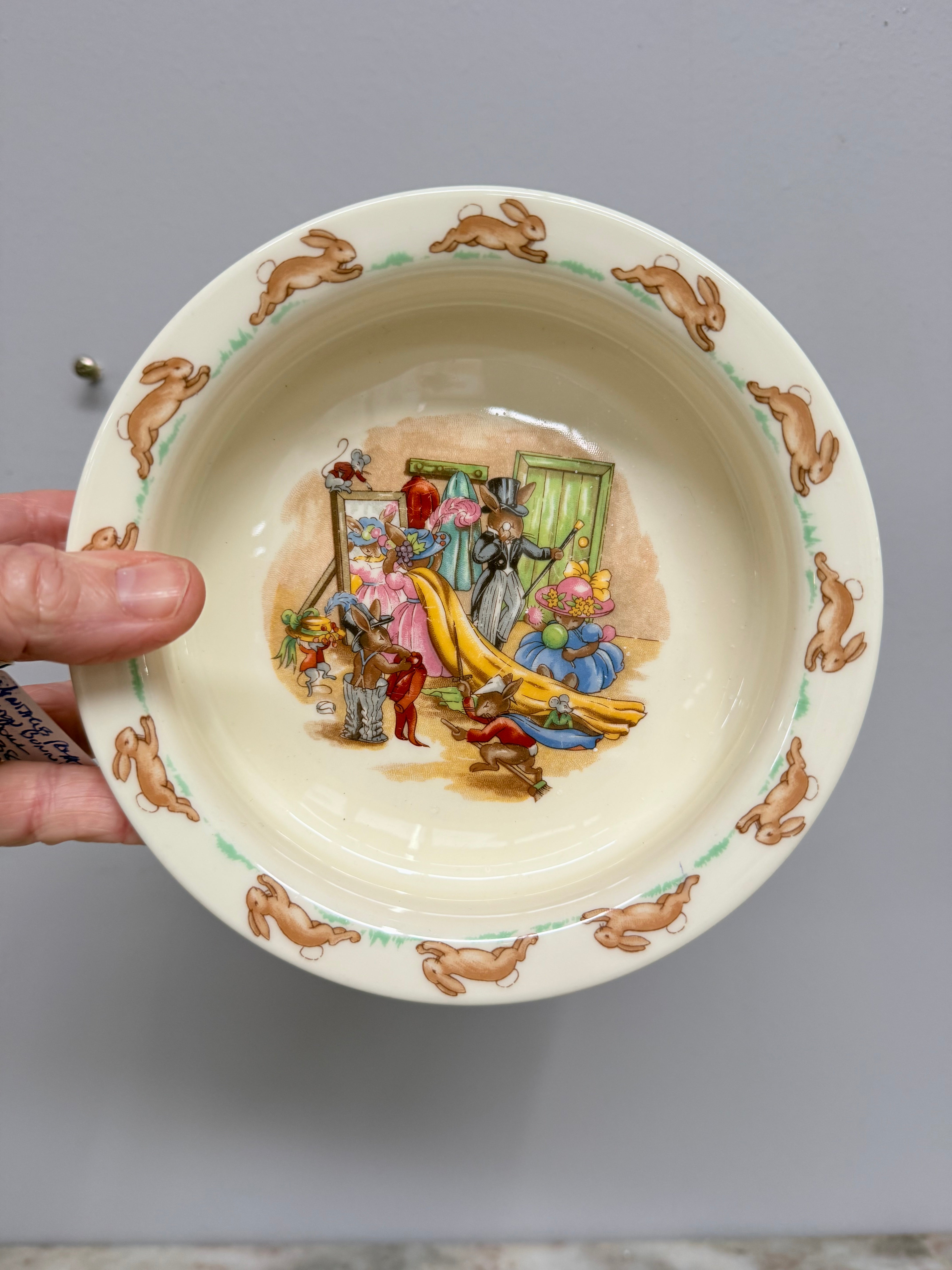Vintage Royal Doulton Bunnykins Bowl 'Dress Ups' | Antique & Vintage | Moonee Ponds Antiques | Australia Wide