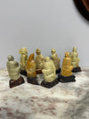 Vintage Set of 8 Hand Carved Chinese Immortals Sculptures | Antique & Vintage | Moonee Ponds Antiques | Australia Wide Delivery