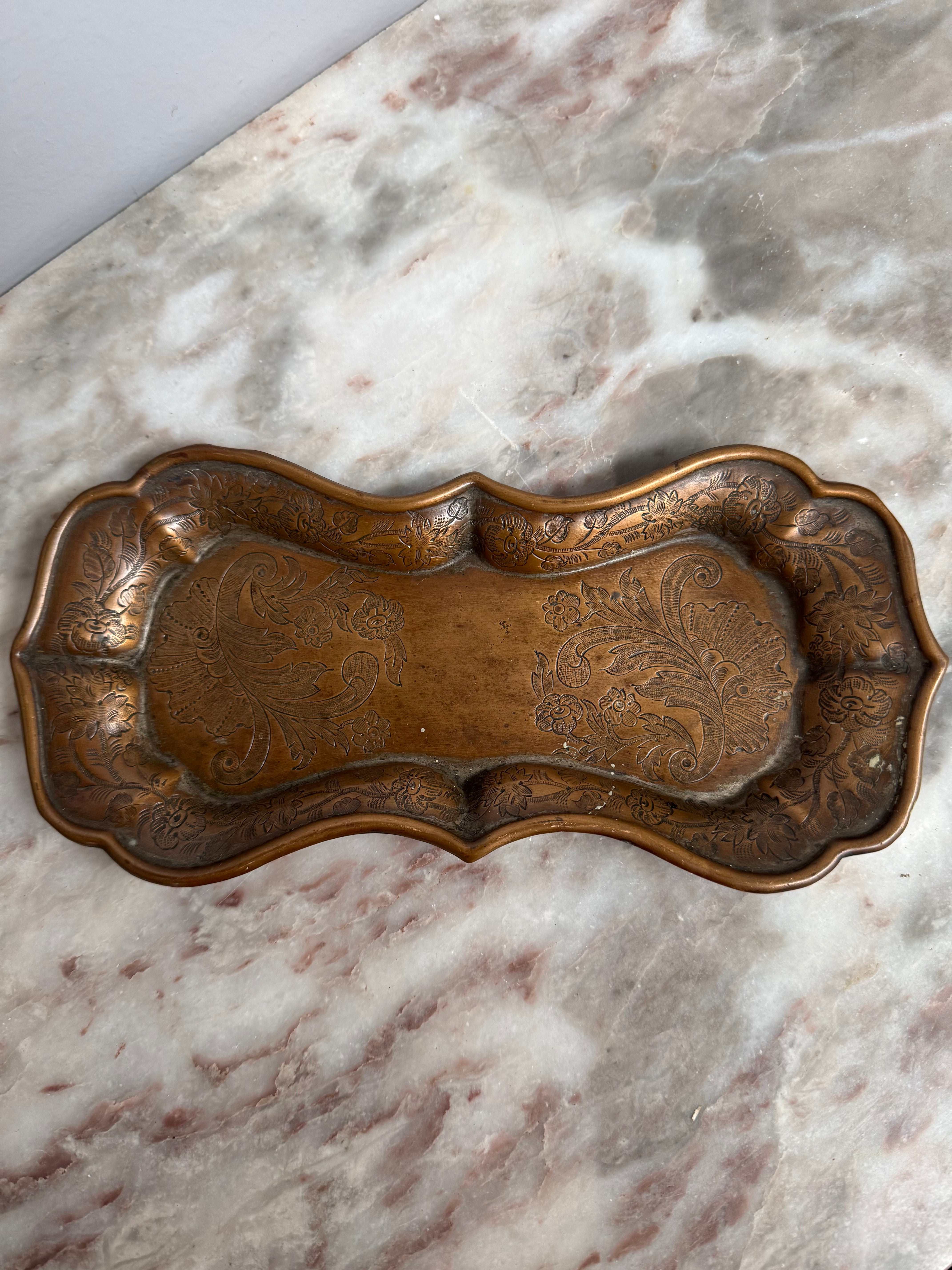 Antique Silver Plate/Copper Tray | Antique & Vintage | Moonee Ponds Antiques | Australia Wide Delivery