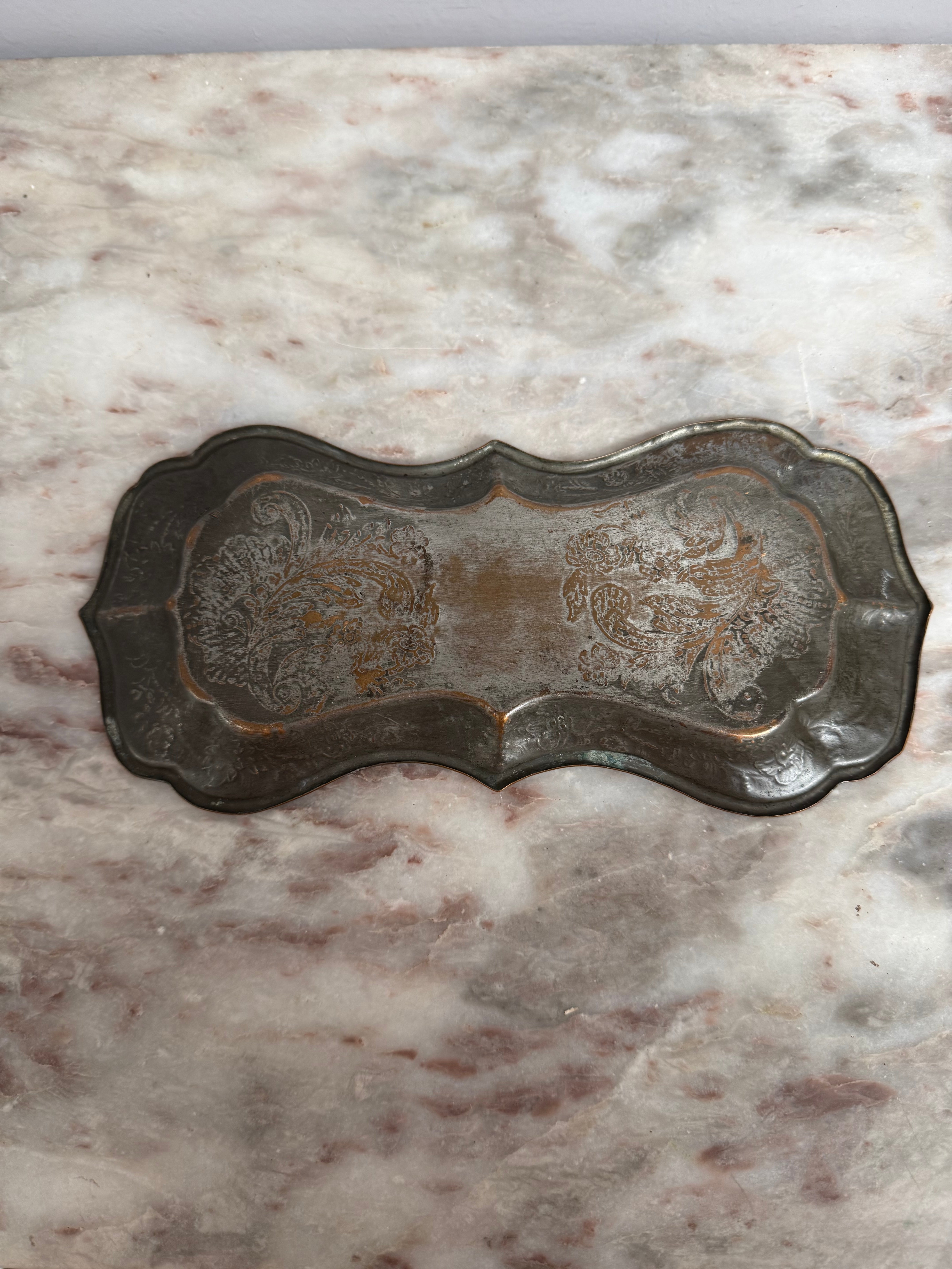 Antique Silver Plate/Copper Tray | Antique & Vintage | Moonee Ponds Antiques | Australia Wide Delivery