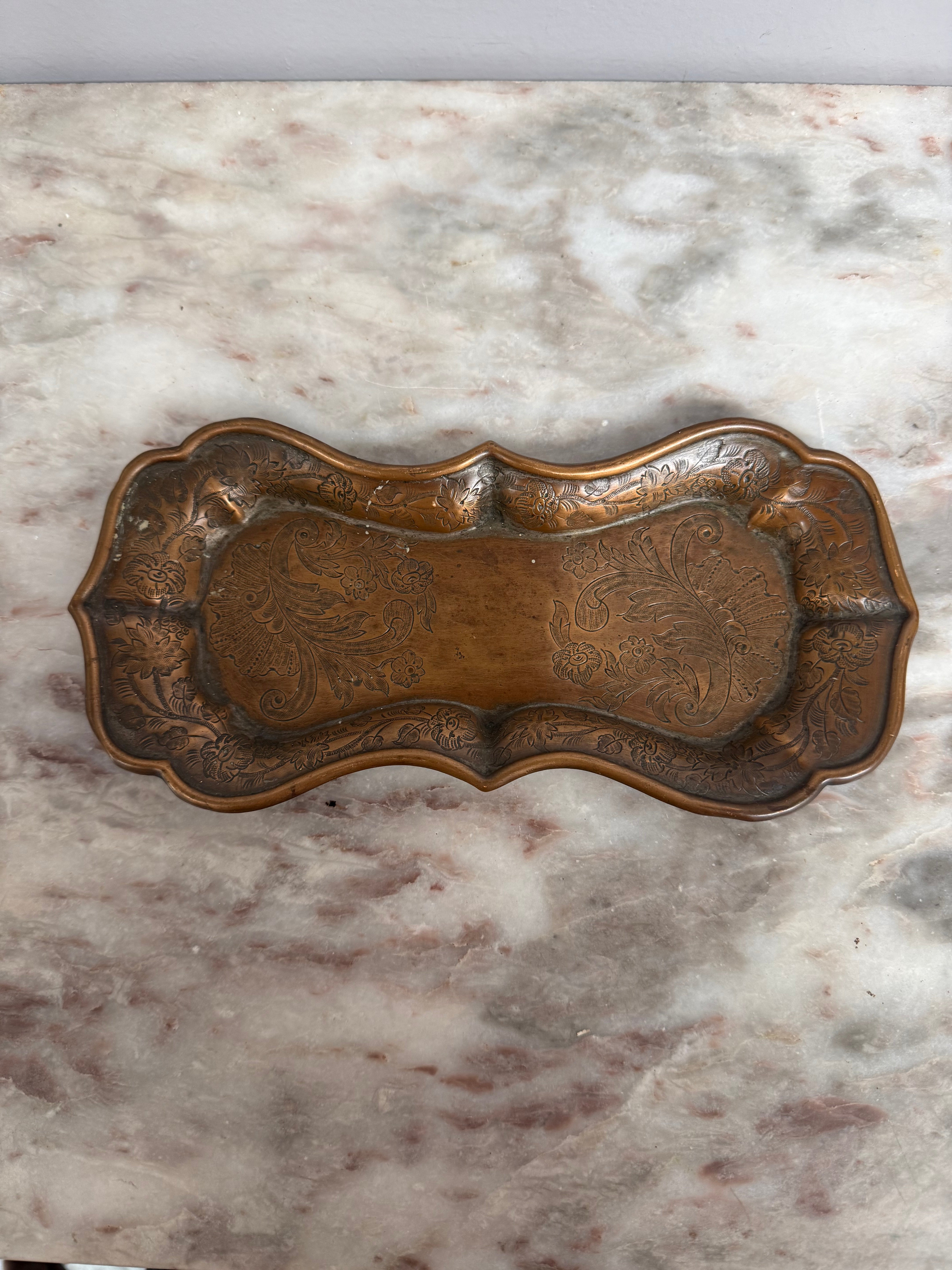 Antique Silver Plate/Copper Tray | Antique & Vintage | Moonee Ponds Antiques | Australia Wide Delivery