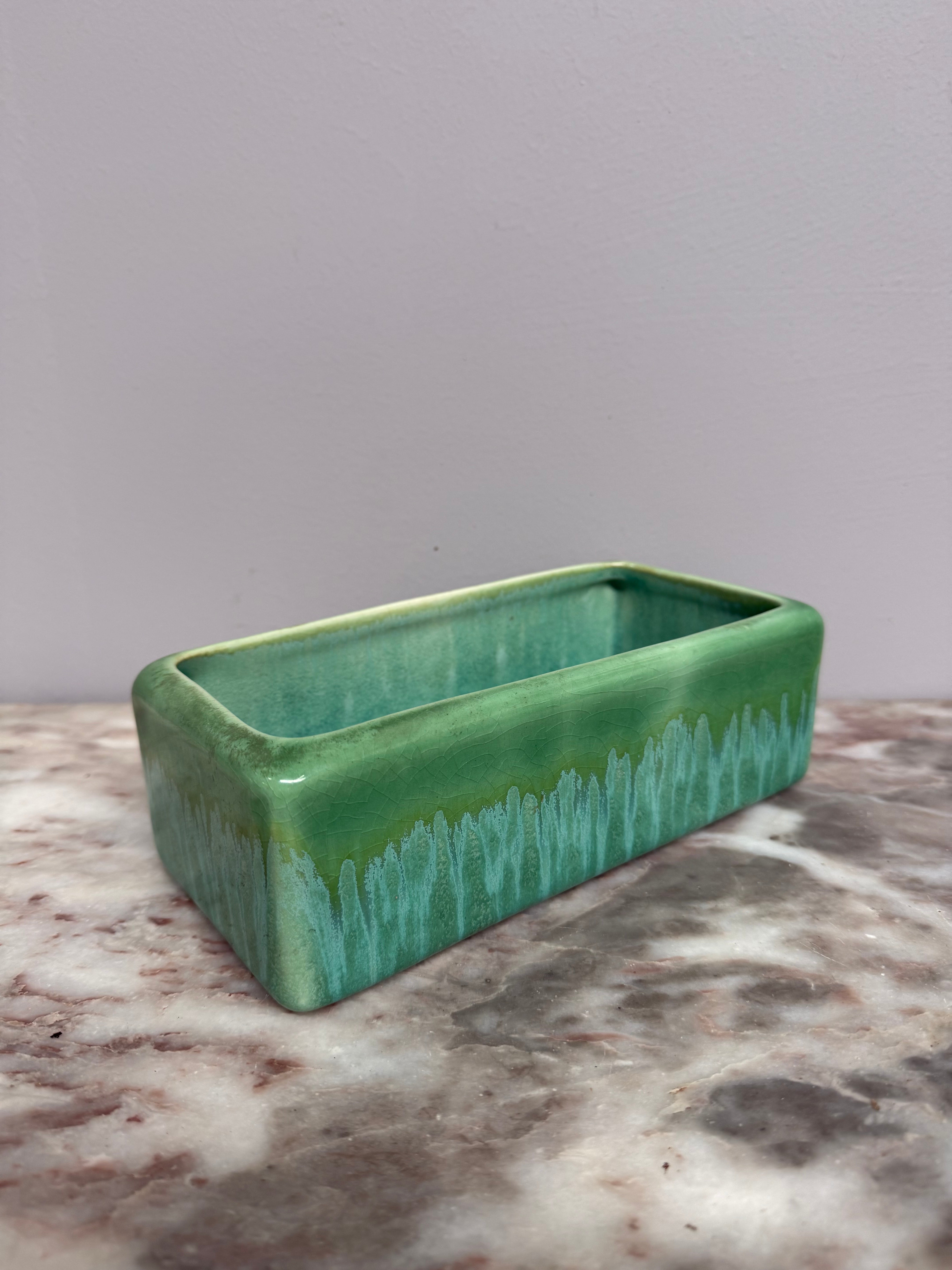 Vintage Australian Pottery Trough Vase