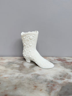 Vintage Fenton Milk Glass Boot/Shoe | Antique & Vintage | Moonee Ponds Antiques | Australia Wide Delivery