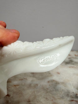 Vintage Fenton Milk Glass Boot/Shoe | Antique & Vintage | Moonee Ponds Antiques | Australia Wide Delivery