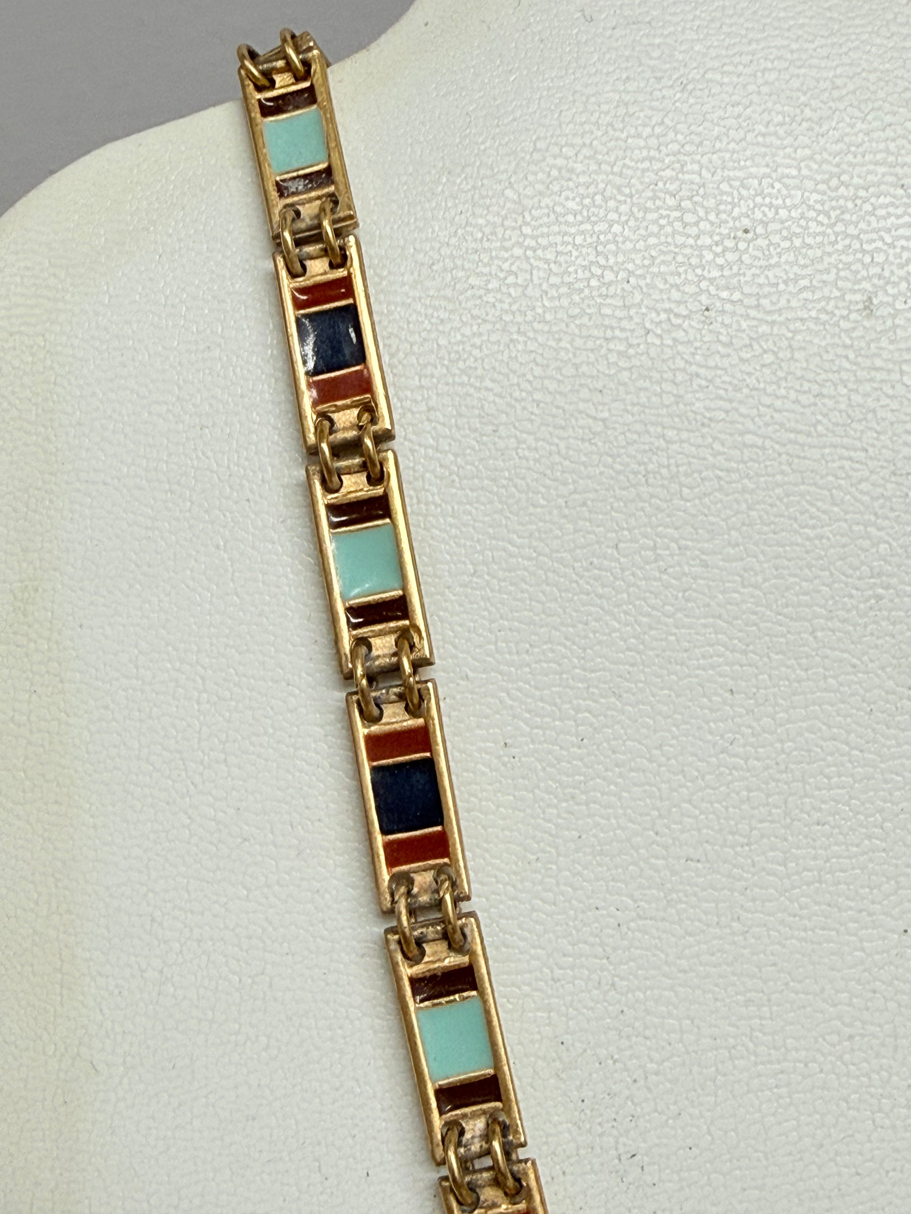 Vintage signed "D'Orlan"Egyptian Revival Necklace (Nefertiti) Pedant | Antique & Vintage | Moonee Ponds Antiques | Australia Wide Delivery
