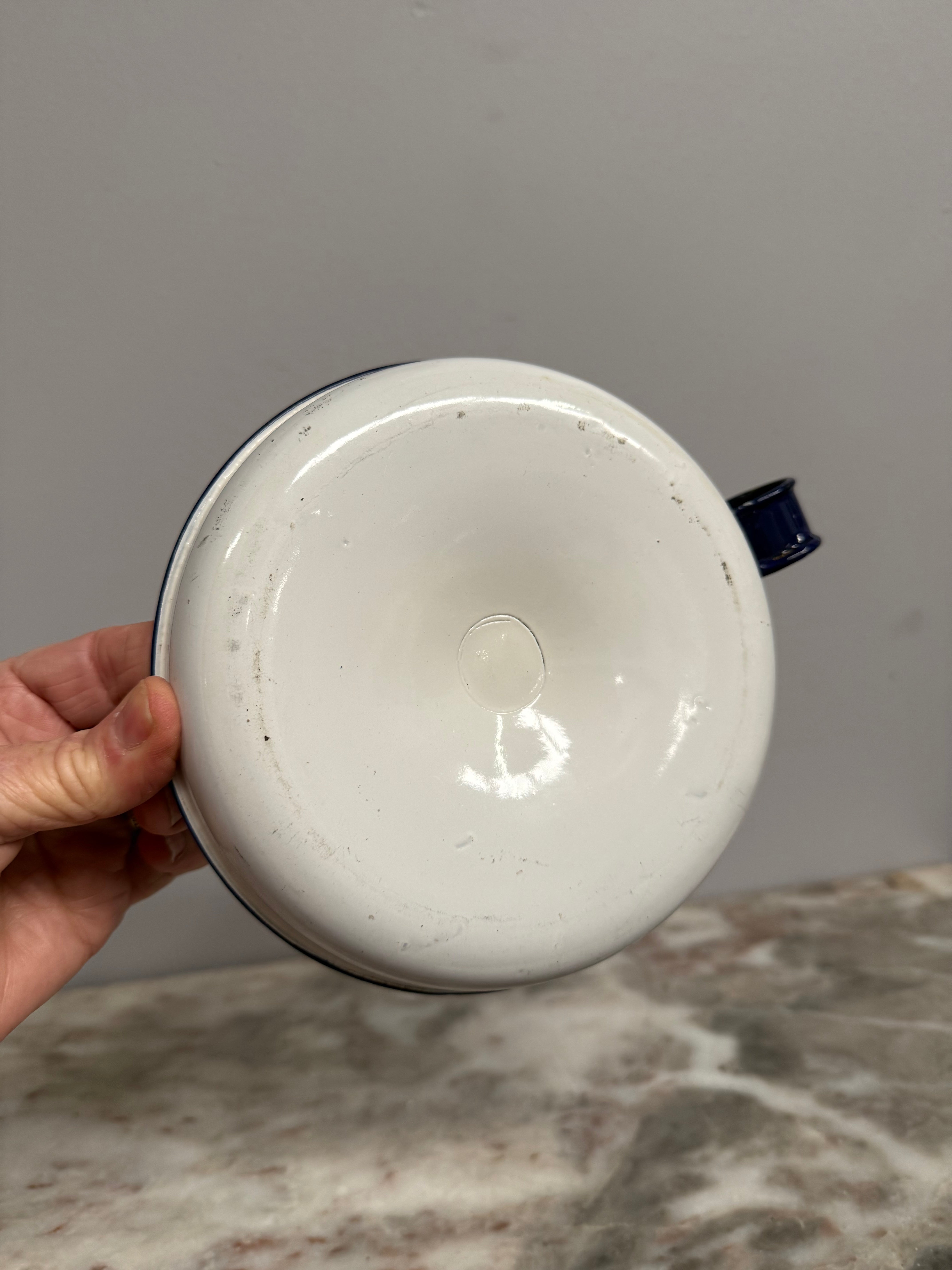 Vintage Enamel Chamber Candle Holder | Antique & Vintage | Moonee Ponds Antiques | Australia Wide Delivery