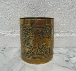 Vintage Lidded Indian Brass Container | Antique & Vintage | Moonee Ponds Antiques | Australia Wide Delivery