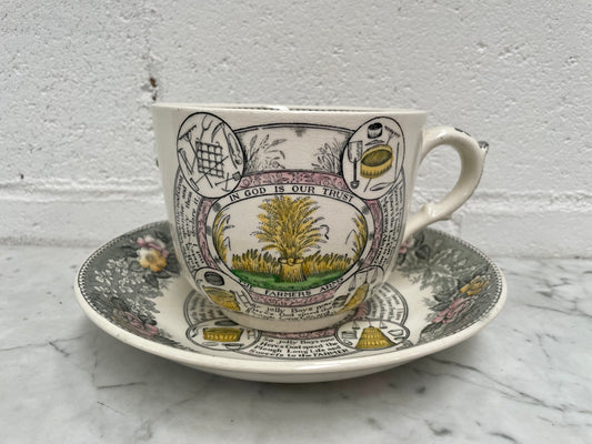 Large "Adams" Farmers Cup & Saucer