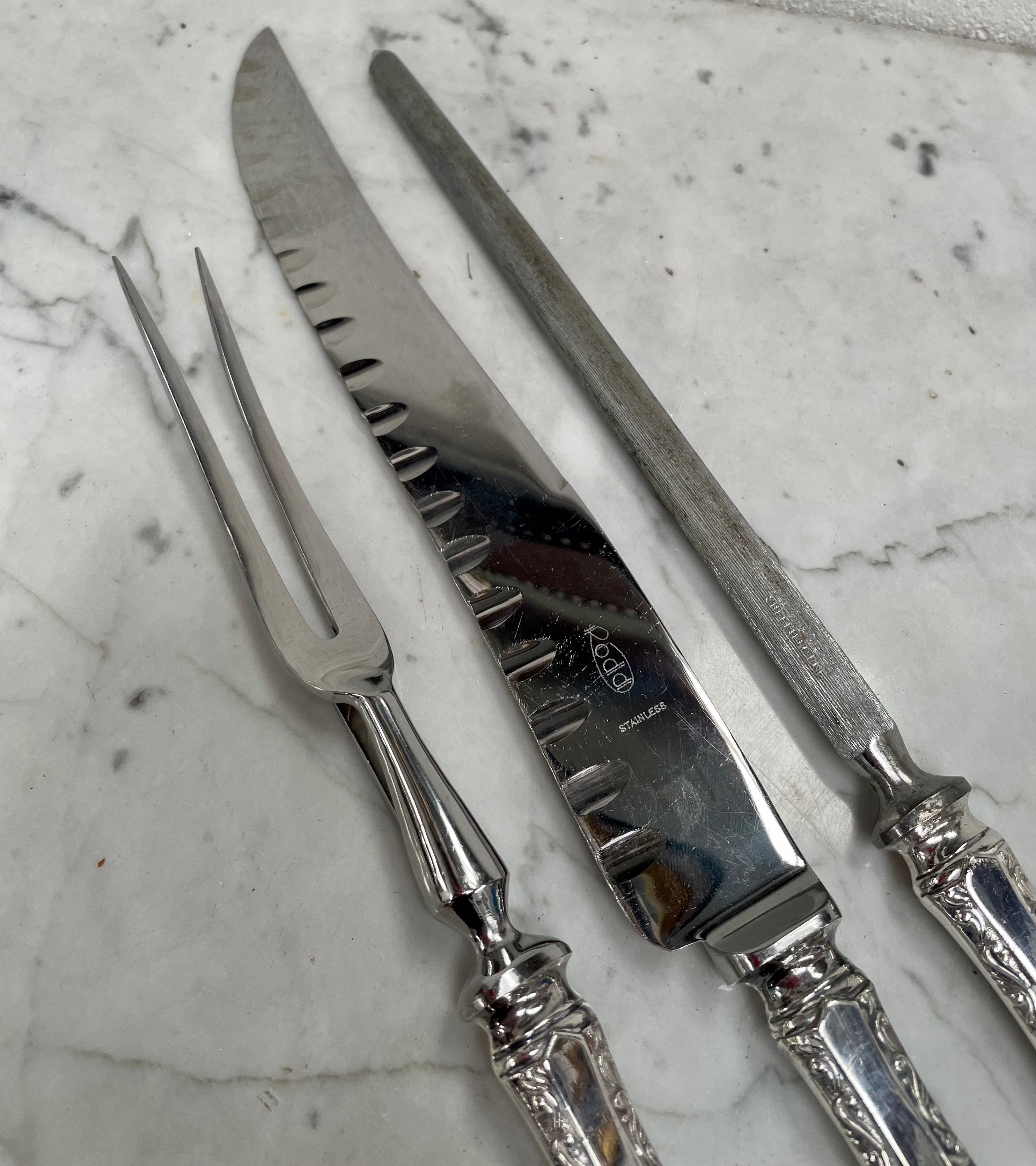 Vintage Boxed Rodd Silver Plate Carving Set | Antique & Vintage | Moonee Ponds Antiques | Australia Wide Delivery