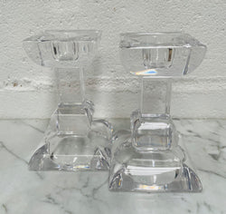 Vintage Pair of Villery & Boch "Siena" Boxed Crystal Candlesticks | Antique & Vintage | Moonee Ponds Antiques | Australia Wide Delivery