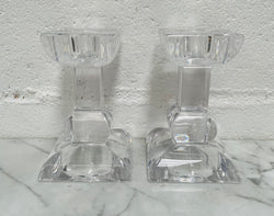 Vintage Pair of Villery & Boch "Siena" Boxed Crystal Candlesticks | Antique & Vintage | Moonee Ponds Antiques | Australia Wide Delivery