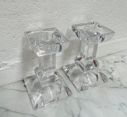 Vintage Pair of Villery & Boch "Siena" Boxed Crystal Candlesticks | Antique & Vintage | Moonee Ponds Antiques | Australia Wide Delivery