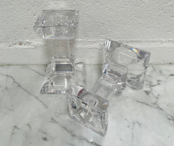 Vintage Pair of Villery & Boch "Siena" Boxed Crystal Candlesticks | Antique & Vintage | Moonee Ponds Antiques | Australia Wide Delivery