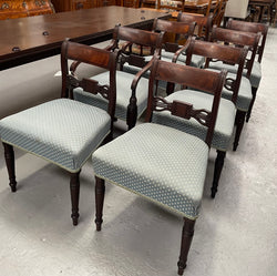 Set Of Eight Mahogany Georgian Dining Chairs | Antique & Vintage | Moonee Ponds Antiques | Australia Wide Delivery