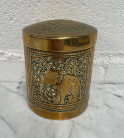 Vintage Lidded Indian Brass Container | Antique & Vintage | Moonee Ponds Antiques | Australia Wide Delivery