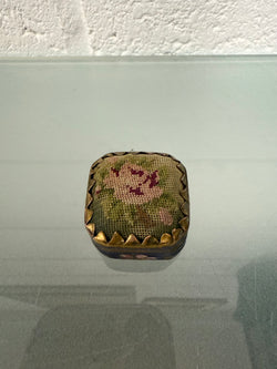 Antique Champleve Enamel Petit Point Trinket Box | Antique & Vintage | Moonee Ponds Antiques | Australia Wide Delivery