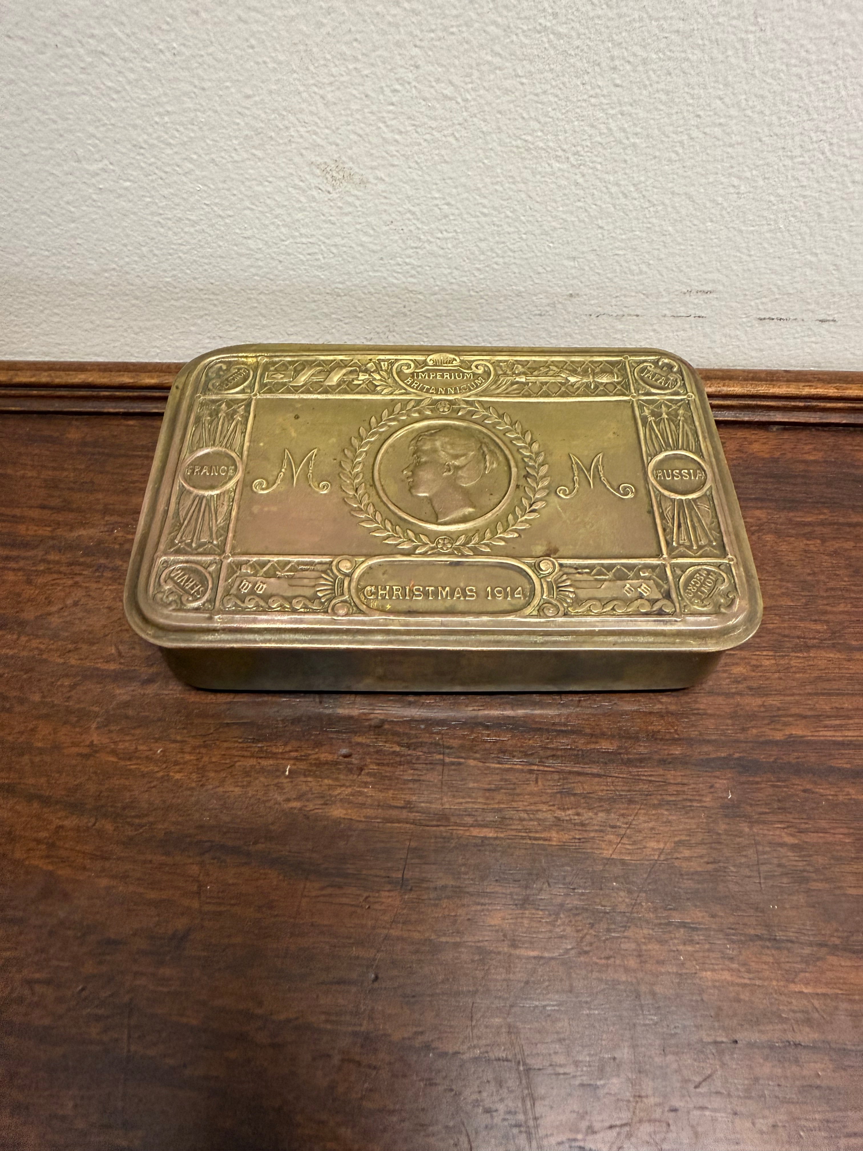 WW1 Princess Mary Christmas Gift Tin 1914 | Antique & Vintage | Moonee Ponds Antiques | Australia Wide Delivery