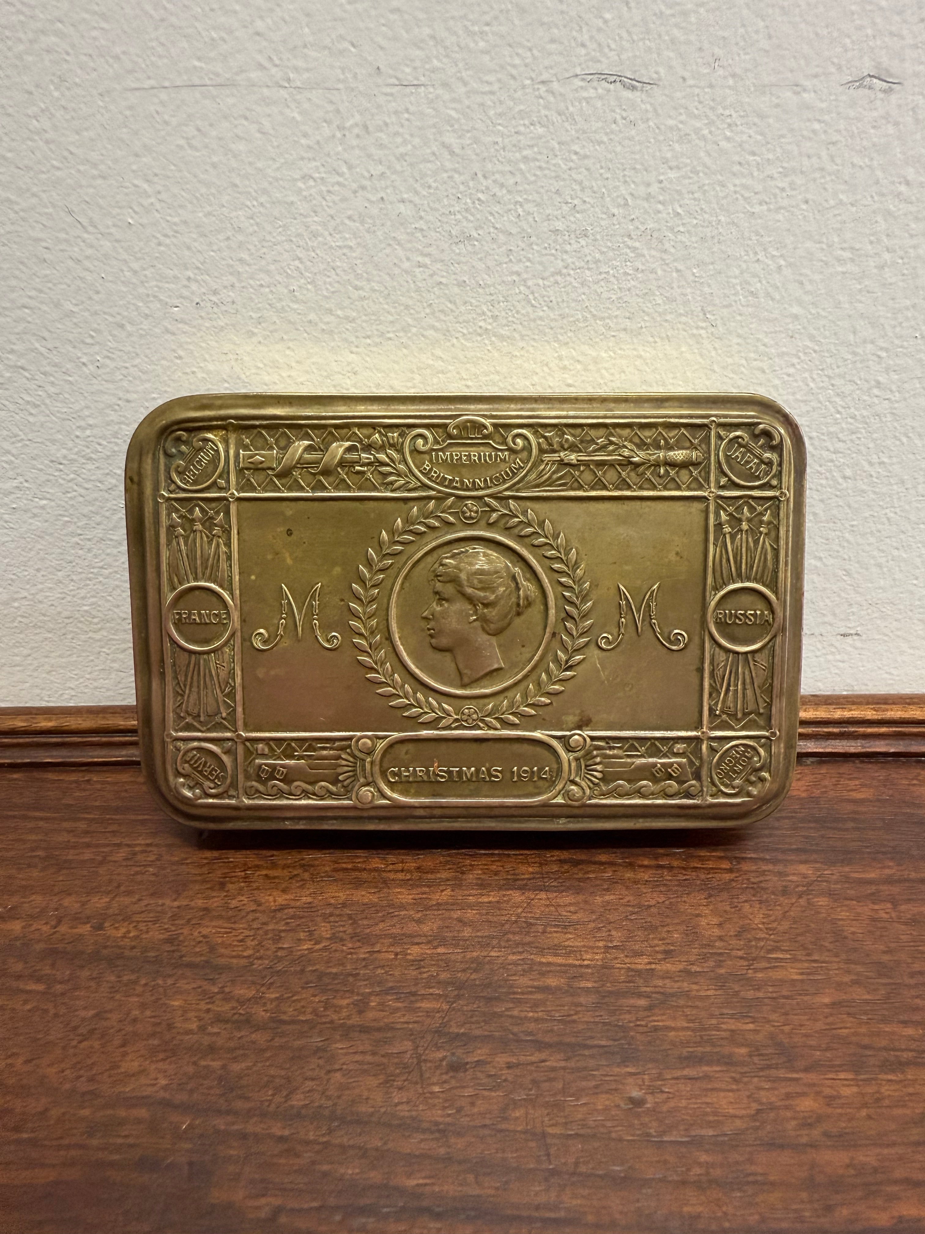 WW1 Princess Mary Christmas Gift Tin 1914 | Antique & Vintage | Moonee Ponds Antiques | Australia Wide Delivery