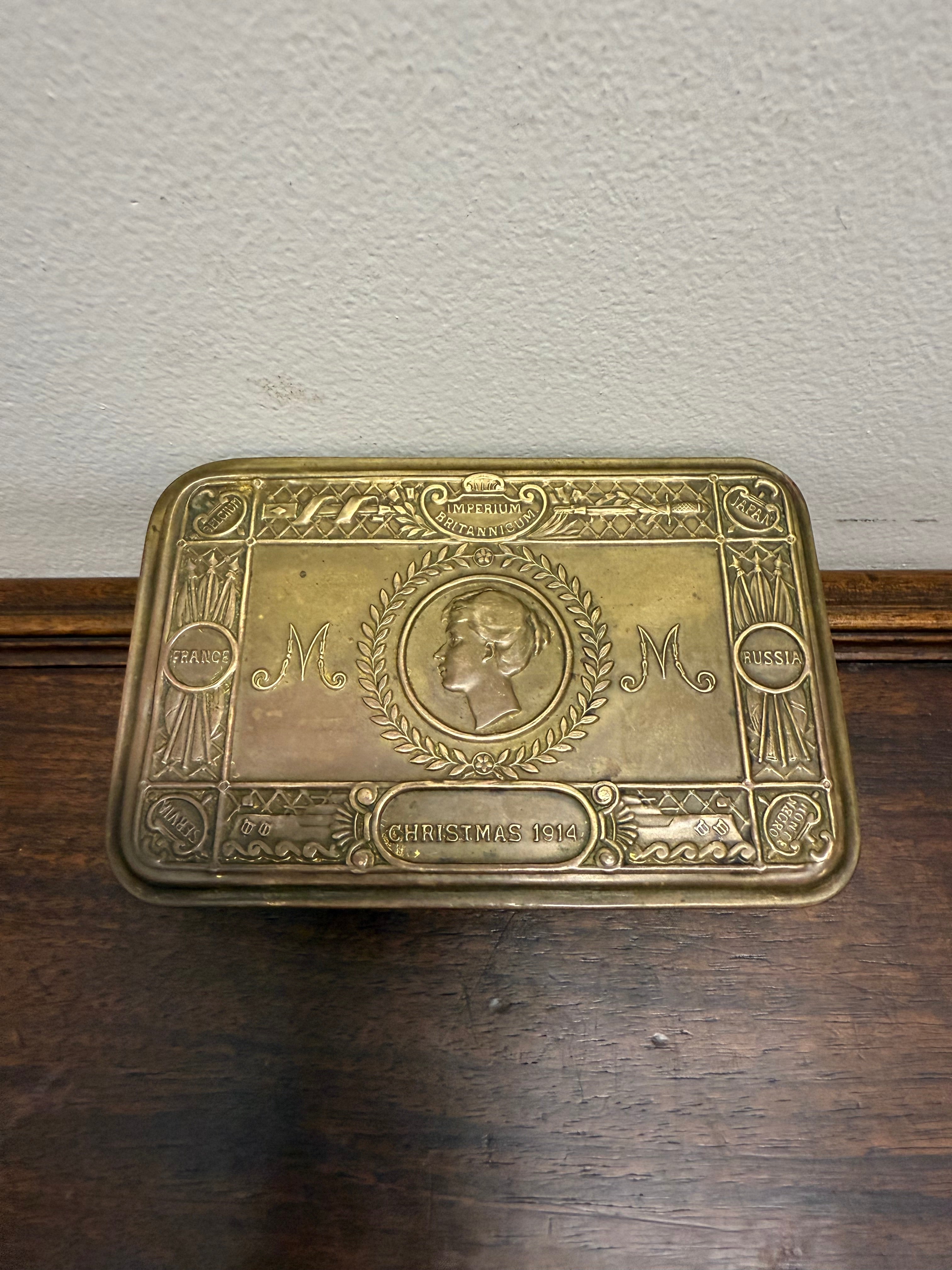 WW1 Princess Mary Christmas Gift Tin 1914 | Antique & Vintage | Moonee Ponds Antiques | Australia Wide Delivery