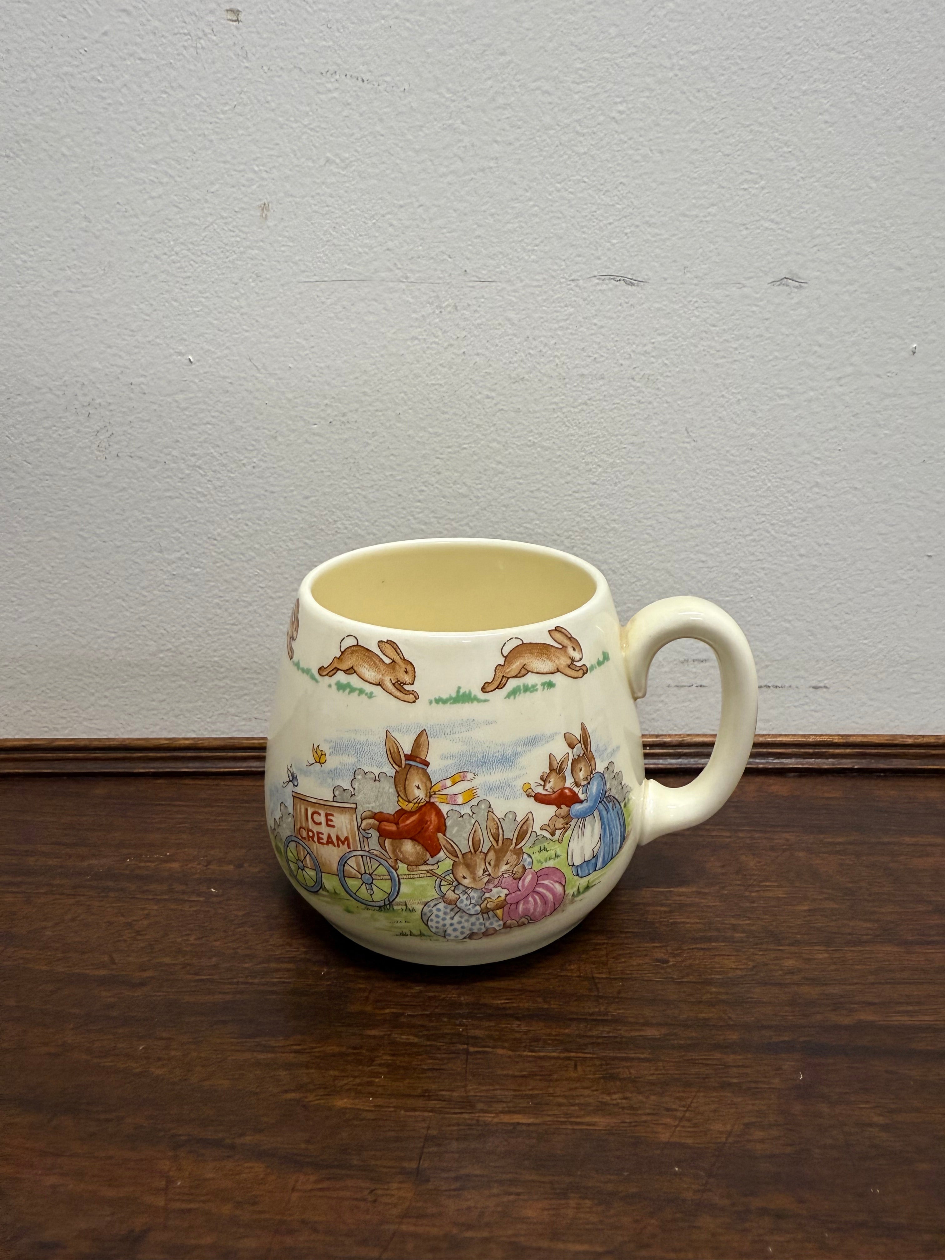 Royal Doulton Bunnykins "Ice Cream Seller" Mug | Antique & Vintage | Moonee Ponds Antiques | Australia Wide Delivery