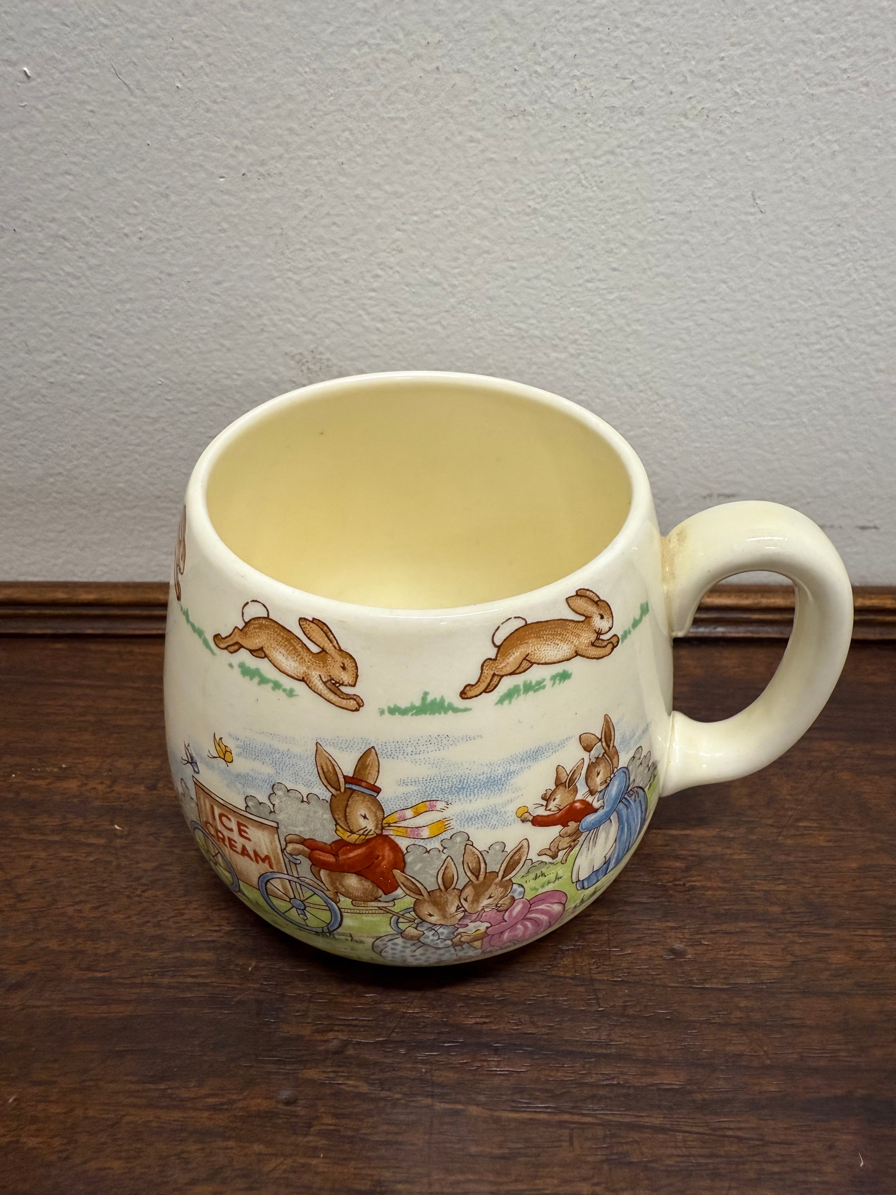 Royal Doulton Bunnykins "Ice Cream Seller" Mug | Antique & Vintage | Moonee Ponds Antiques | Australia Wide Delivery