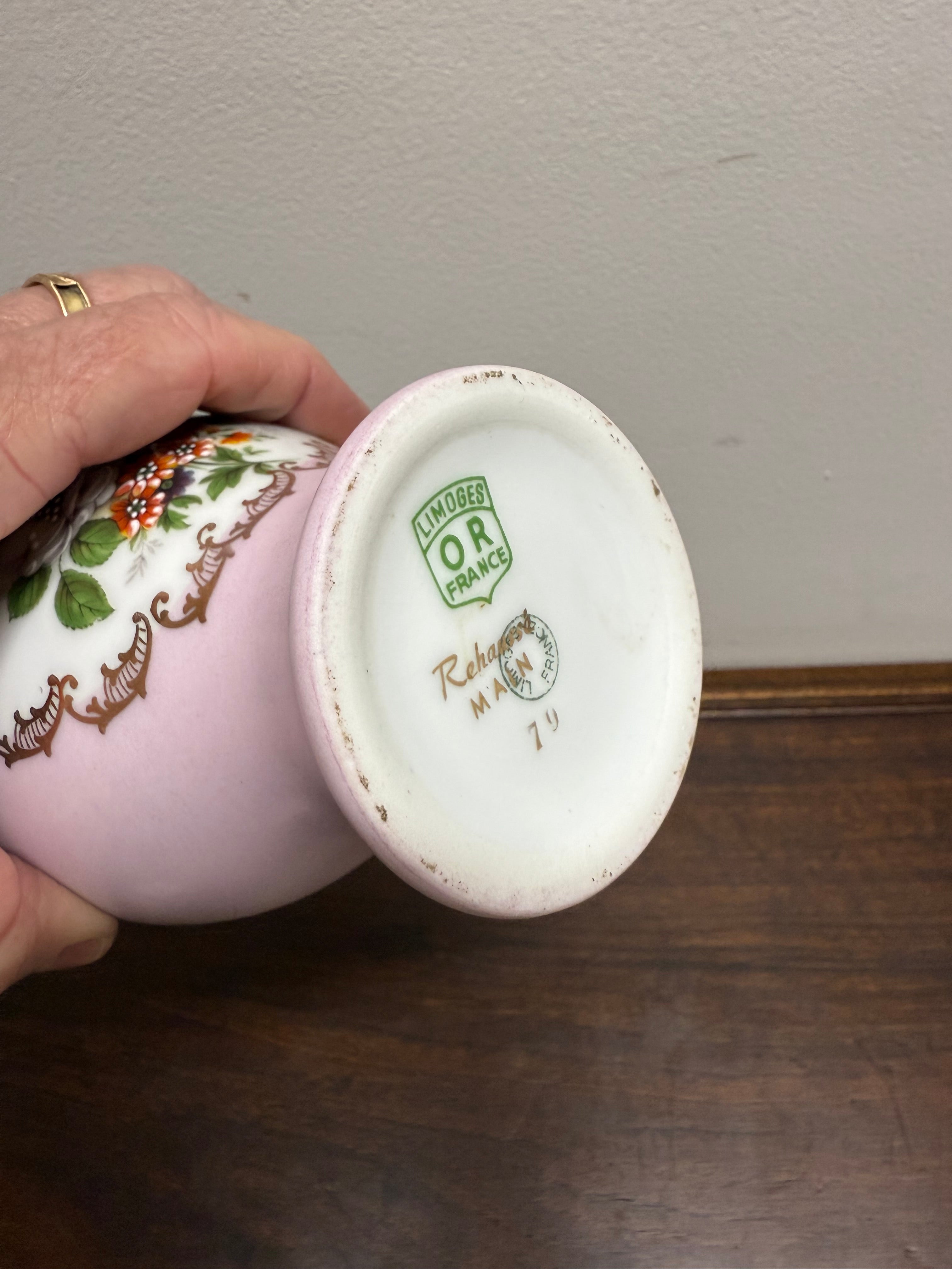 Vintage Limoges Hand Painted Vase | Antique & Vintage | Moonee Ponds Antiques | Australia Wide Delivery